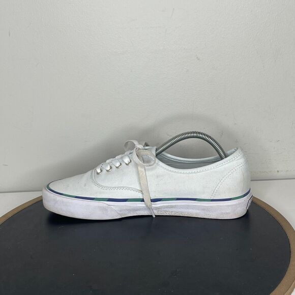 Polo Ralph‎ Lauren Men's Keaton Leather-Trim Canvas Sneaker Light Blue 9 - Picture 6 of 13